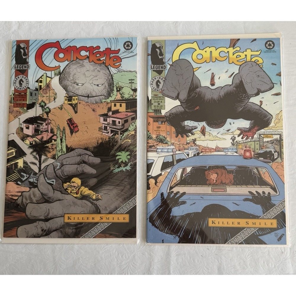 Concrete Killer Smile #2 #3 Lot Dark Horse Legend‎ Comics Paul Chadwick VF